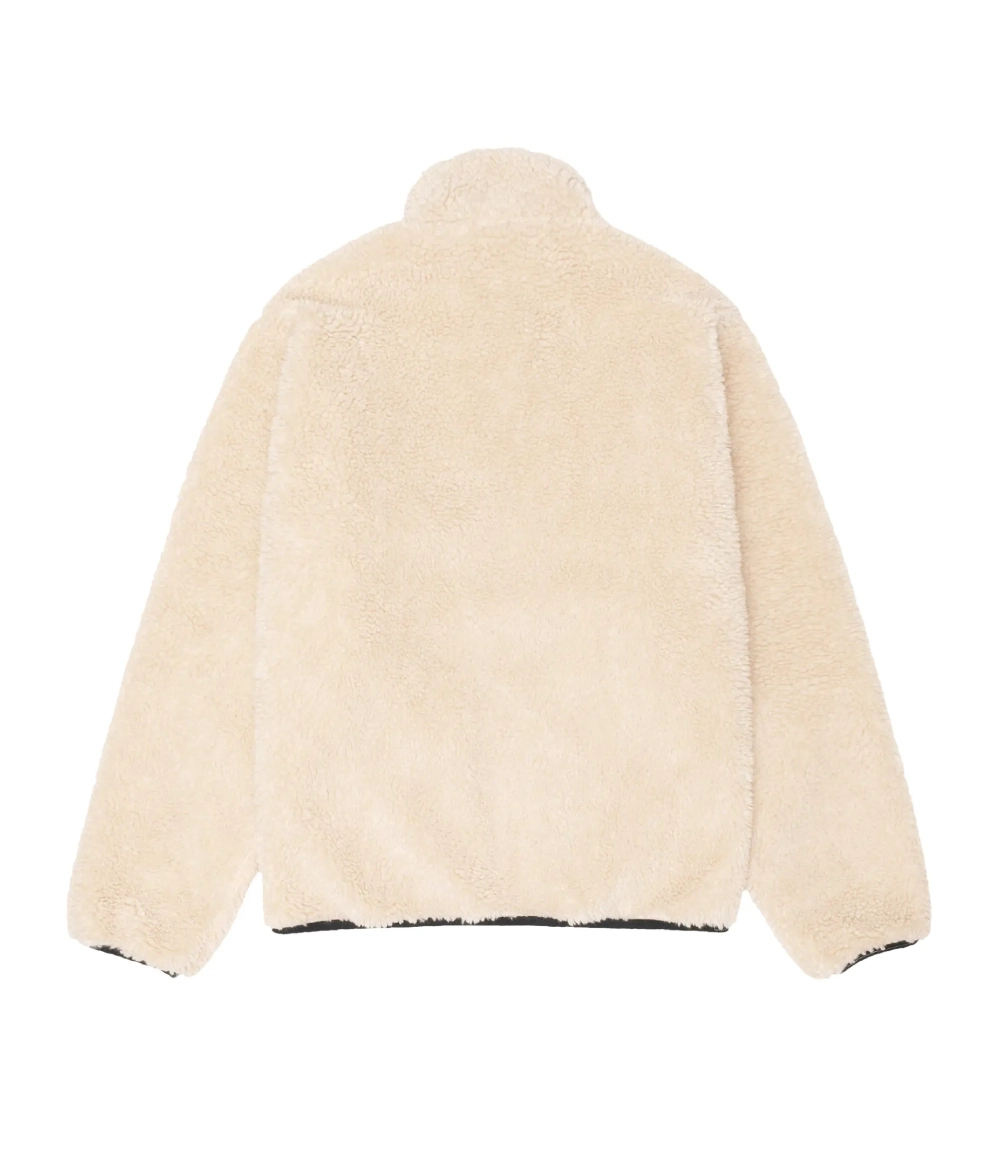 Stussy Sherpa Reversible Jacket Beige & Nylon Streetwear Layer (5)