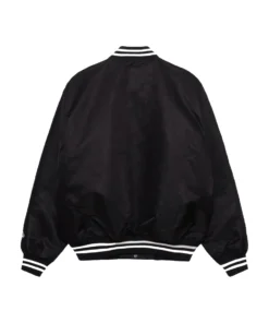 Stüssy Stadium Gothic Black Satin Varsity Jacket (1)