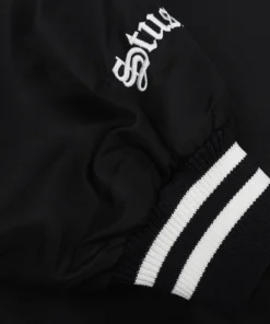 Stüssy Stadium Gothic Black Satin Varsity Jacket (3)