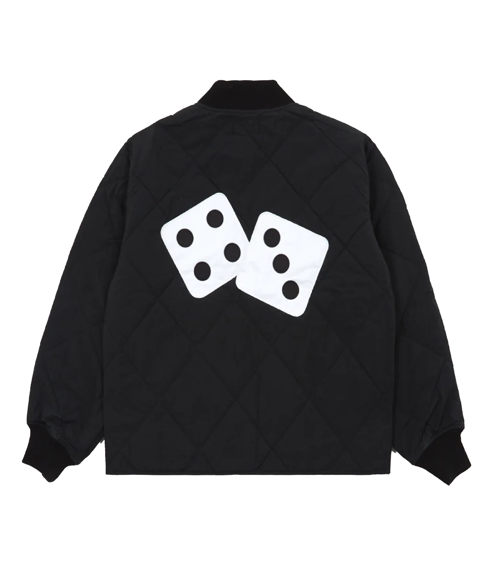 Stussy Women Dice Quilted Liner Jacket Black Minimalist Layer 4