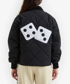 Stussy Women Dice Quilted Liner Jacket Black Minimalist Layer 6