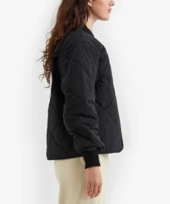 Stussy Women Dice Quilted Liner Jacket Black Minimalist Layer 7