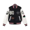 Stussy x Denim Tears x Our Legacy TTL Varsity Jacket Black White