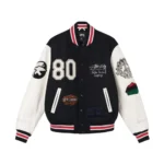 Stussy x Denim Tears x Our Legacy TTL Varsity Jacket – Black White