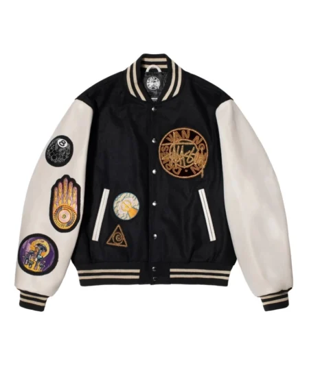 Stussy x Dries Van Noten Black Varsity Jacket - Limited Edition (1)
