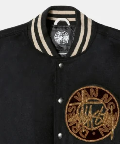 Stussy x Dries Van Noten Black Varsity Jacket - Limited Edition (3)