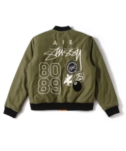 Unisex Nike x Stüssy Military Green Utility Jacket (6)