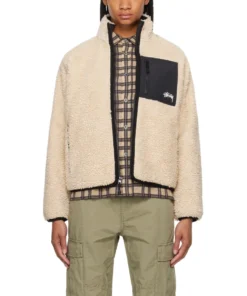 Women Stüssy Sherpa Reversible Jacket 6