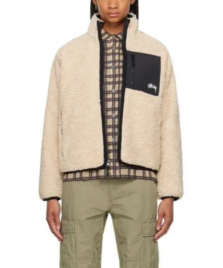Women Stüssy Sherpa Reversible Jacket 6