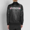 stussy black satin varsity jacket california embroidered bomber (4)