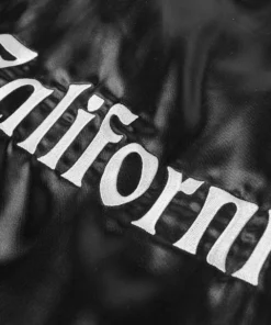 stussy black satin varsity jacket california embroidered bomber (7)