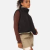 Stussy 8 Ball Reversible Sherpa-Women's Cropped Vest (2)