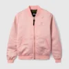 Stussy Union Bomber Satin Jacket Blush Pink Women's Streetwear Bomber (1)
