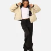 Women's Stüssy Reversible 8 Ball Cropped Sherpa Jacket (1)