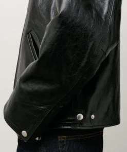 Authentic Stussy Black Leather Garage Jacket SS25 (8)
