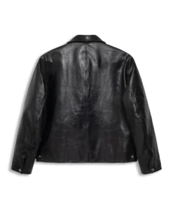 Authentic Stussy Black Leather Garage Jacket SS25 (9)