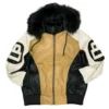 Ball Leather Jacket with Fur Hood Robert Phillipe (1)