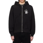 Stussy Black Regal Crown Logo Hoodie