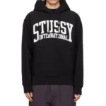 Stussy Black International Logo Hoodie