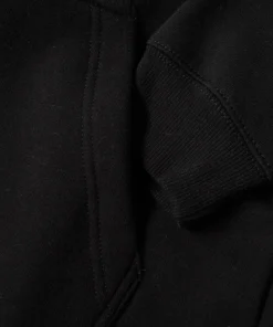 Stussy Bars Logo Appliqué Black Hoodie (3)