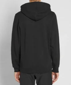 Stussy Bars Logo Appliqué Black Hoodie (7)