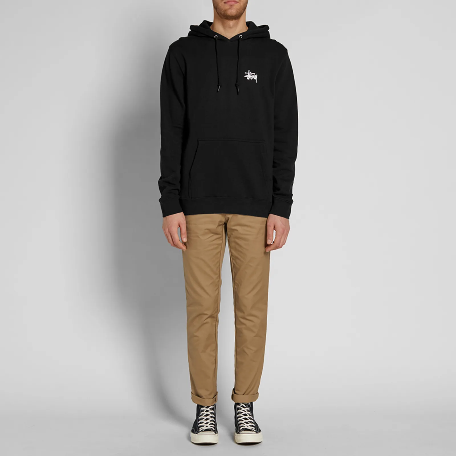 Stussy Basic Logo Hoodie For Men And Women (1)