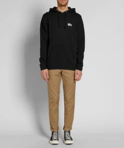Stussy Black Basic Pullover Hoodie (1)