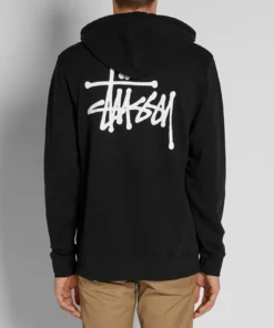 Stussy Black Basic Pullover Hoodie (8)