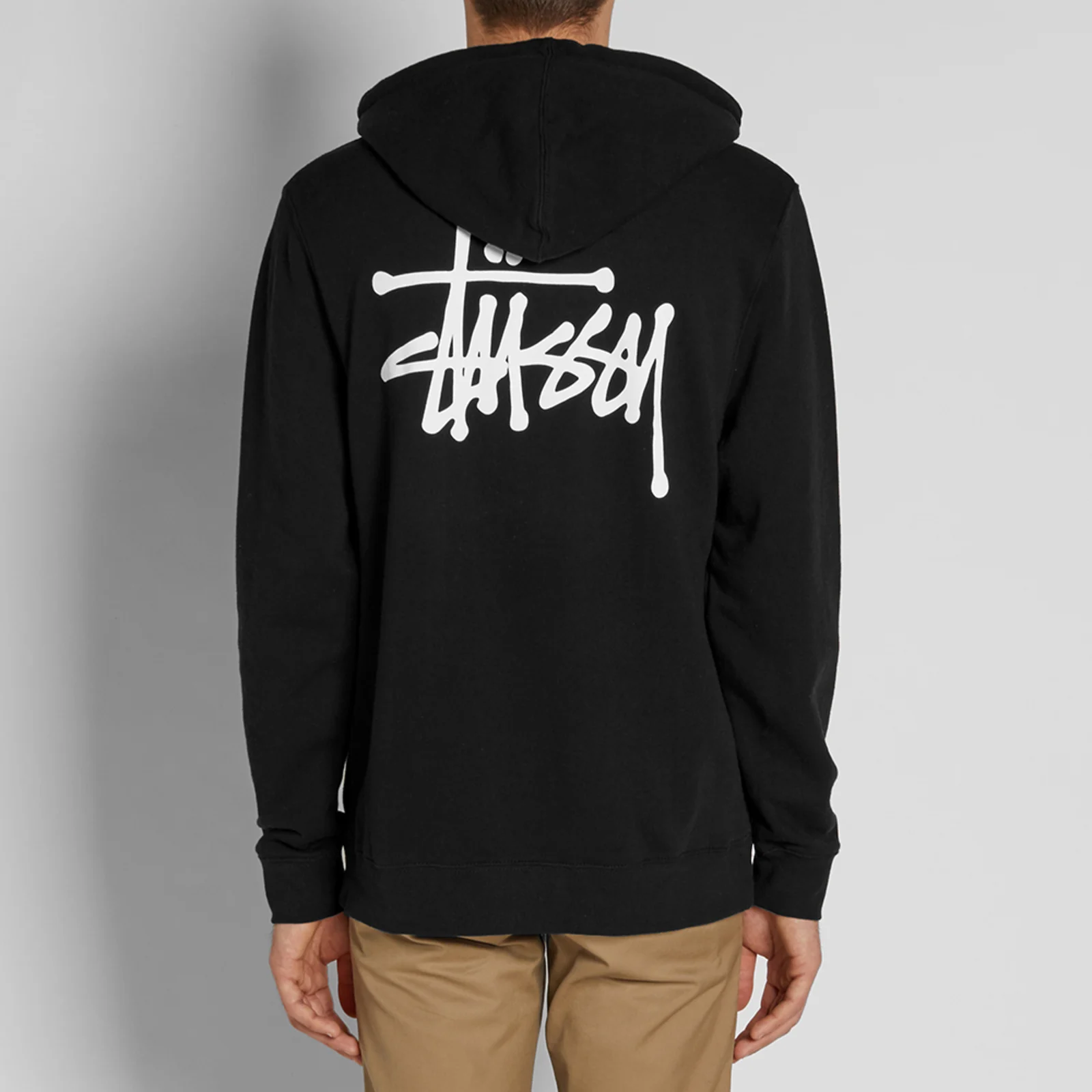 Stussy Black Basic Pullover Hoodie (8)