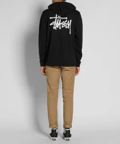Stussy Black Basic Pullover Hoodie (9)