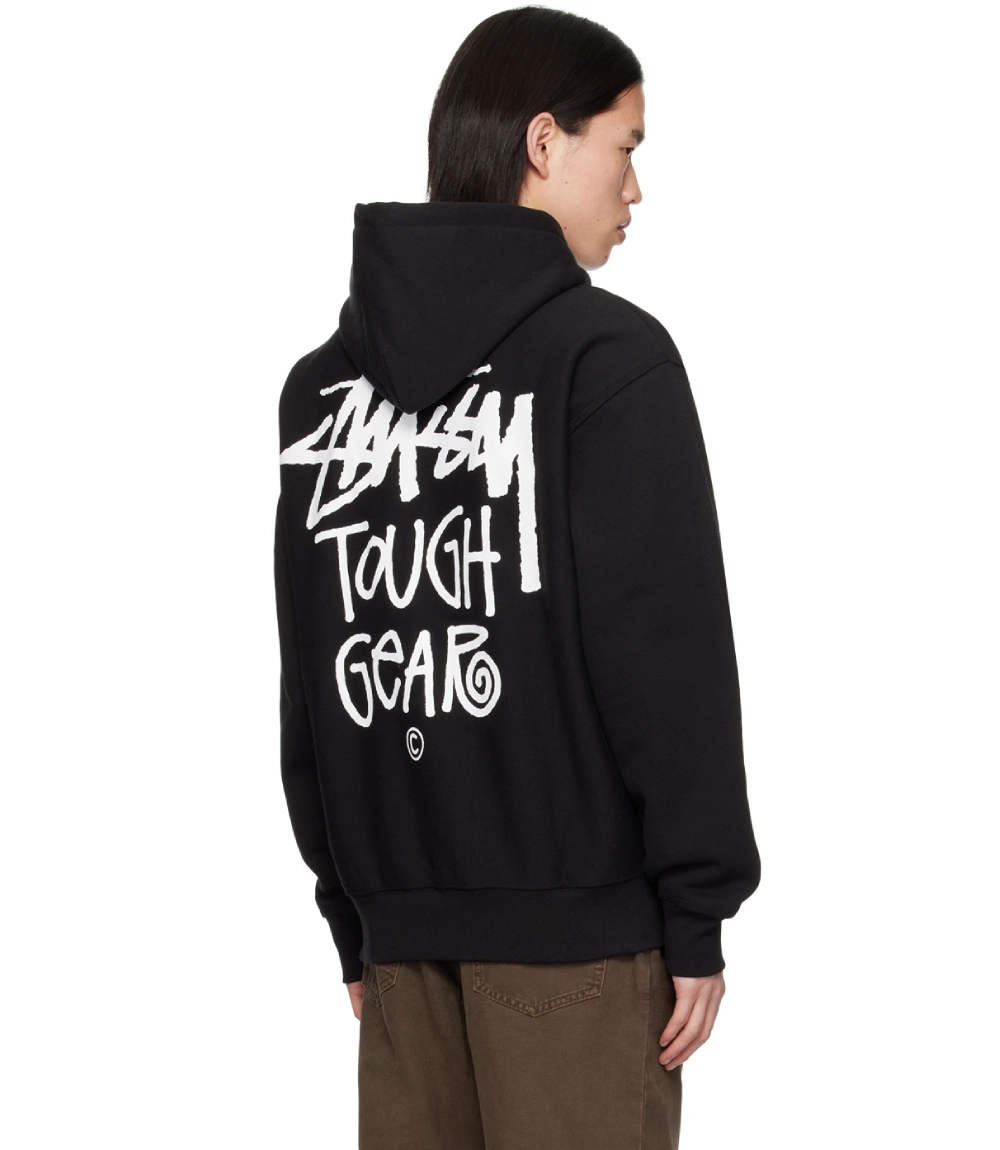 Stussy Black Print Hoodie (2)