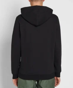 Stussy Black Stock Appliqué Hoodie Bold Chest Logo (5)