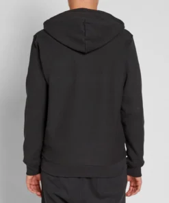 Stussy Black Zip Up Stock Logo Hoodie (5)