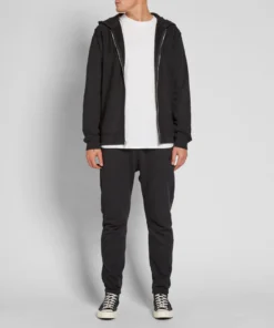 Stussy Black Zip Up Stock Logo Hoodie (6)