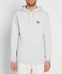 Stussy Fog Basic Pullover Hoodie Chest Logo (6)