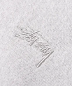 Stussy Grey Zip Up Stock Logo Hoodie Everyday Essential (4)