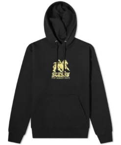 Stussy Lion Logo Black Hoodie Stussy Basic (2)
