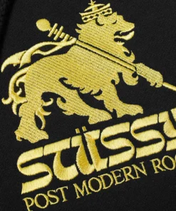 Stussy Lion Logo Black Hoodie Stussy Basic (3)