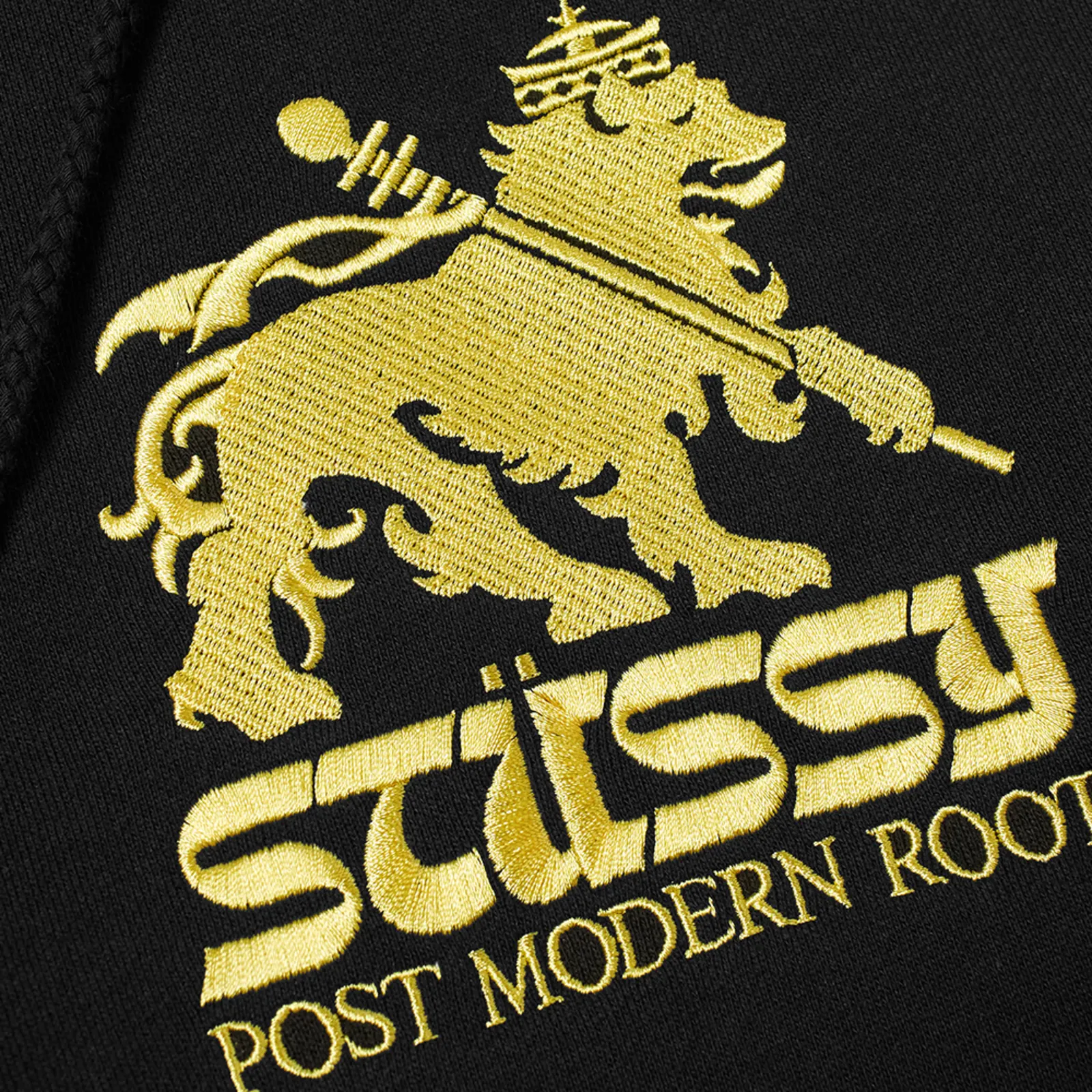 Stussy Lion Logo Black Hoodie Stussy Basic (3)