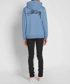 Stussy Smooth Stock Blue Hoodie (1)