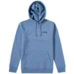 Stussy Smooth Stock Blue Hoodie