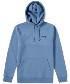 Stussy Smooth Stock Blue Hoodie (2)