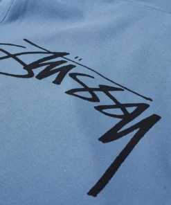 Stussy Smooth Stock Blue Hoodie (6)