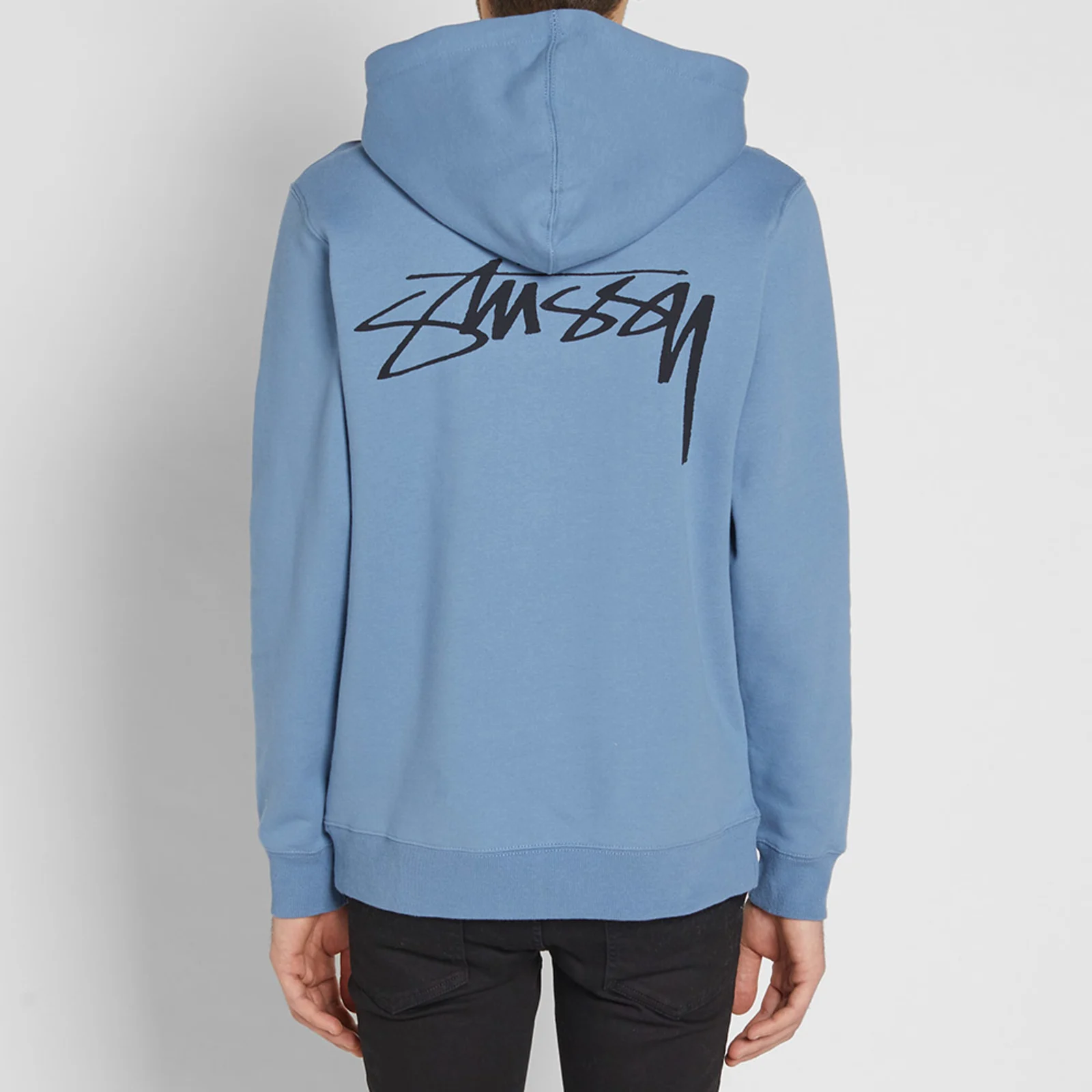 Stussy Smooth Stock Blue Hoodie (8)