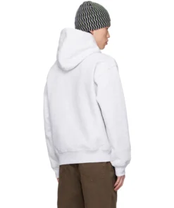 Stussy White International Logo Hoodie (5)