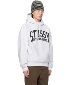 Stussy White International Logo Hoodie (6)