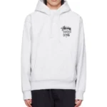 Stussy Tough Gear Hoodie in Gray – Oversized Street Fit