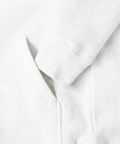 Stussy White Raglan Sleeve Hoodie Minimal Logo (3)