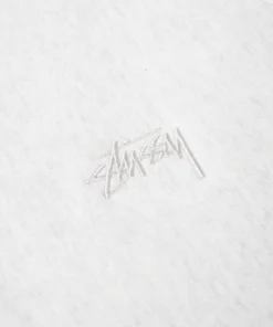 Stussy White Raglan Sleeve Hoodie Minimal Logo (4)