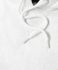 Stussy White Raglan Sleeve Hoodie Minimal Logo (5)